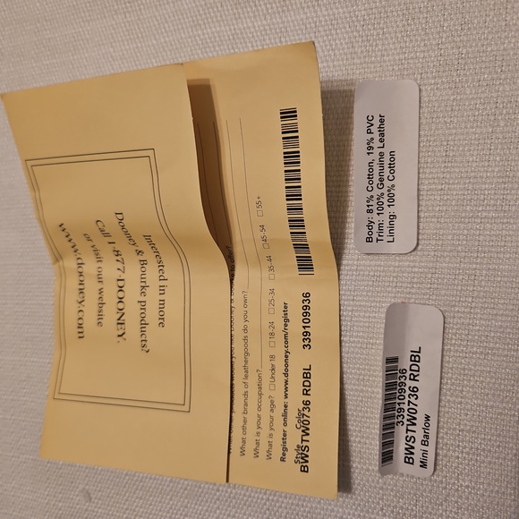 Dooney & Bourke Red/Black Checkered Bag - Picture 2 of 16